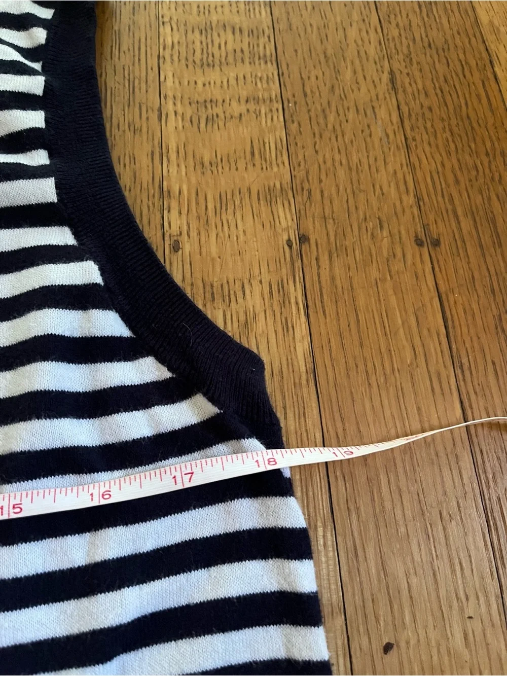 J. Crew Navy and White Striped Sleeveless Knit Tank